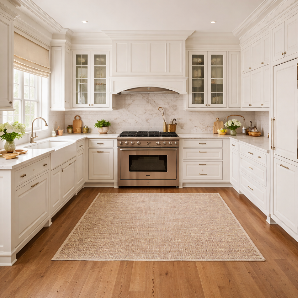 traditional kitchen design with classic cabinetry and warm tones